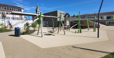 L-Travaux: Außenanlagen Schulhof Leudelange